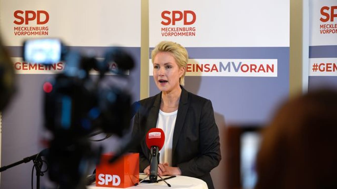 Die amtierende und künftige Ministerpräsidentin von Mecklenburg-Vorpommern: Manuela Schwesig.