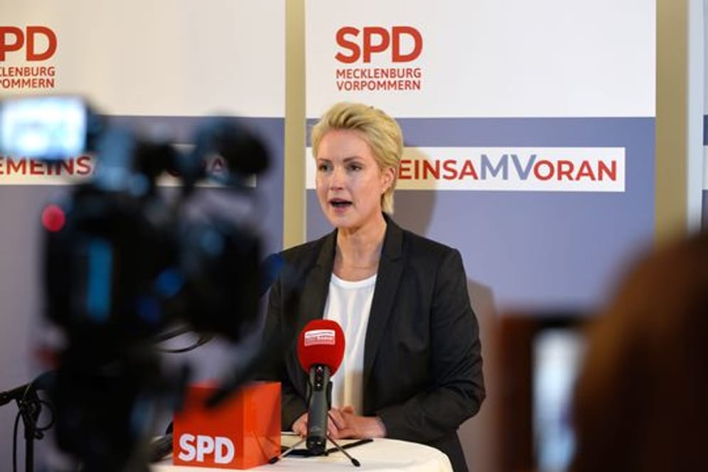 Die amtierende und künftige Ministerpräsidentin von Mecklenburg-Vorpommern: Manuela Schwesig.