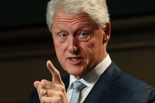 Bill Clinton bei einer Konferenz im irischen Dublin.