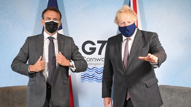 Schwierige Beziehung: Boris Johnson und Emmanuel Macron.