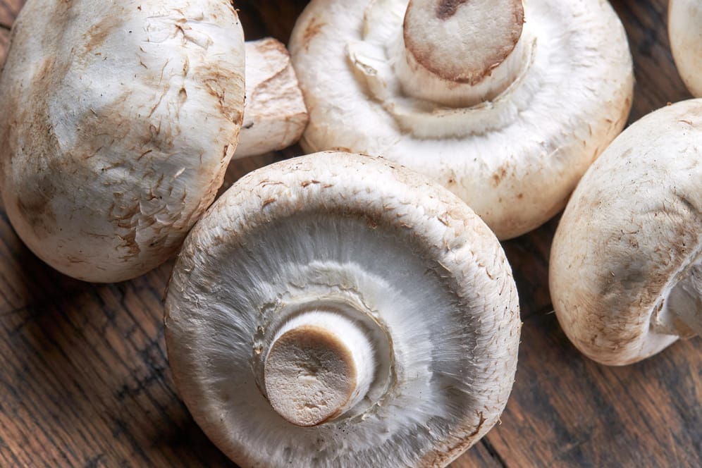 Pilze: Bei Kulturchampignons aus dem Supermarkt ist der Vitamingehalt oft gering.