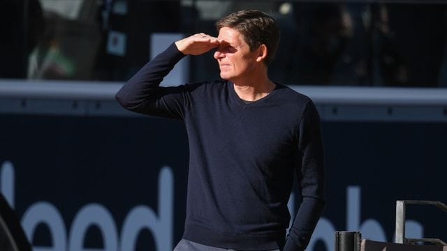 Ging auch mit sich kritisch ins Gericht: Eintracht-Coach Oliver Glasner. Ging auch mit sich kritisch ins Gericht: Eintracht-Coach Oliver Glasner.