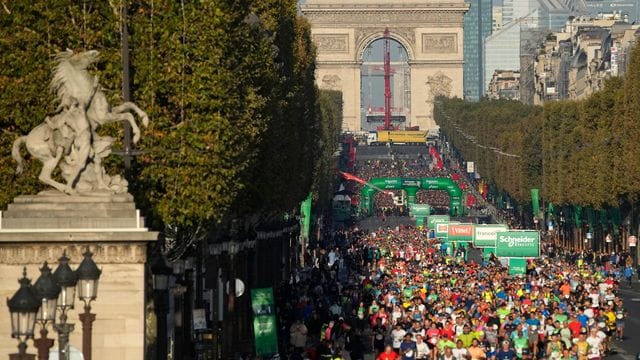 In Paris am Start waren rund 35.