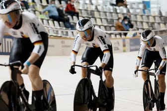 Sorgten für Gold in Roubaix: Lea Sophie Friedrich, Pauline Grabosch und Emma Hinze.