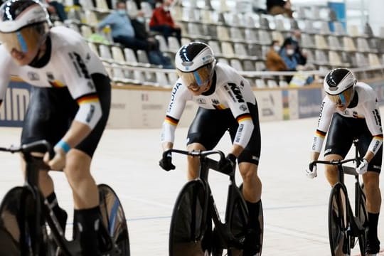 Sorgten für Gold in Roubaix: Lea Sophie Friedrich, Pauline Grabosch und Emma Hinze.