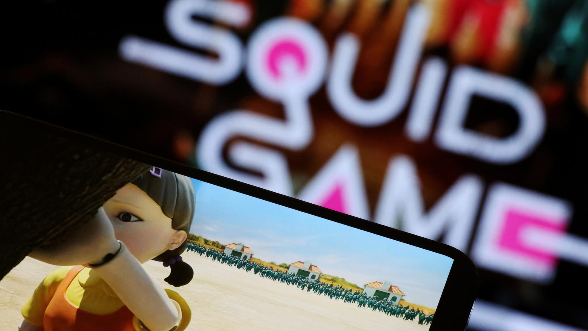 FILE PHOTO: The Netflix series "Squid Game" is played on a mobile phone in this picture illustration FILE PHOTO: The Netflix series "Squid Game" is played on a mobile phone in this picture illustration