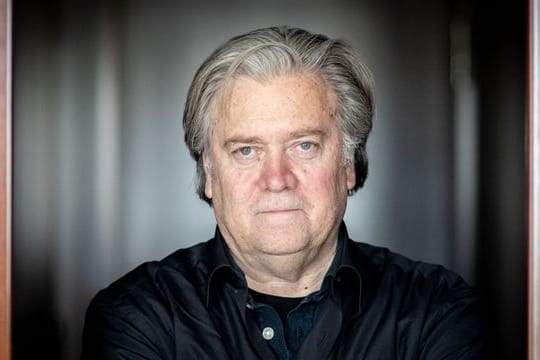 Steve Bannon, ehemaliger Berater des US-Präsidenten, am Rande eines Interviews mit der Deutschen Presse-Agentur.