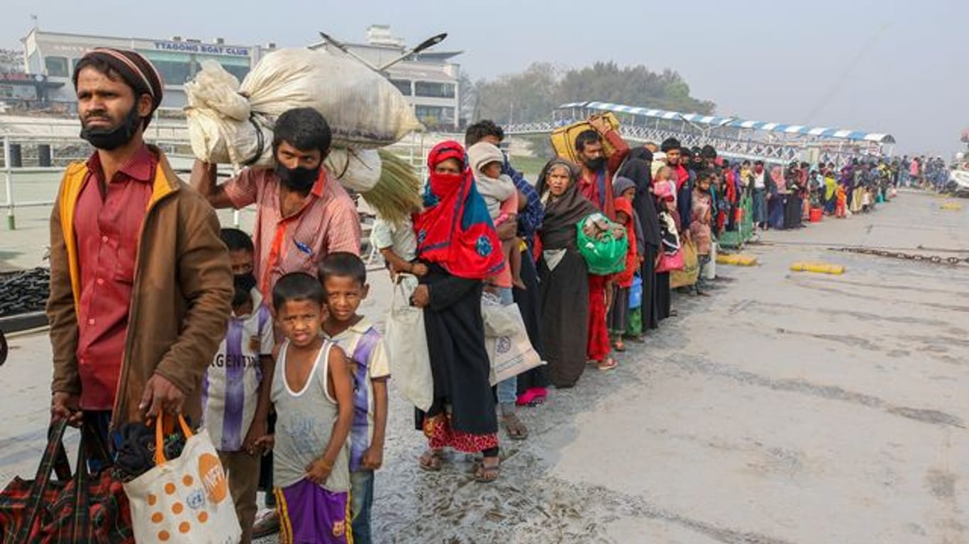 Rohingya-Flüchtlinge in Bangladesch.