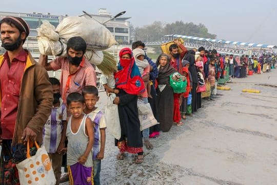 Rohingya-Flüchtlinge in Bangladesch.