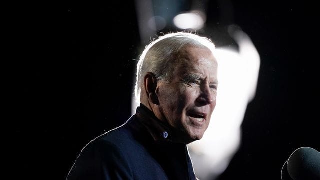 Joe Biden bei einer Kundgebung im US-Bundesstaat Virginia.
