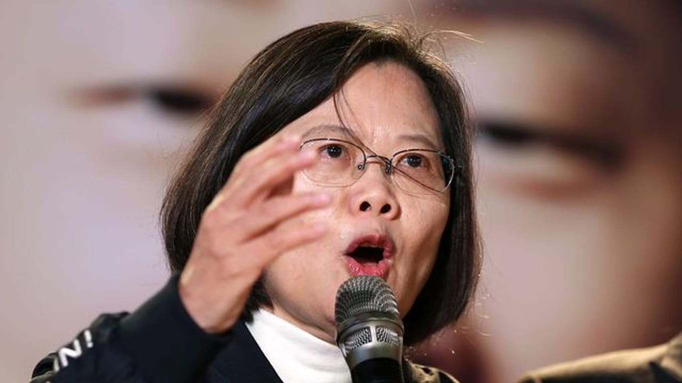 Taiwans Präsidentin Tsai Ing-wen sieht in China eine stetig wachsende Gefahr für ihr Land.