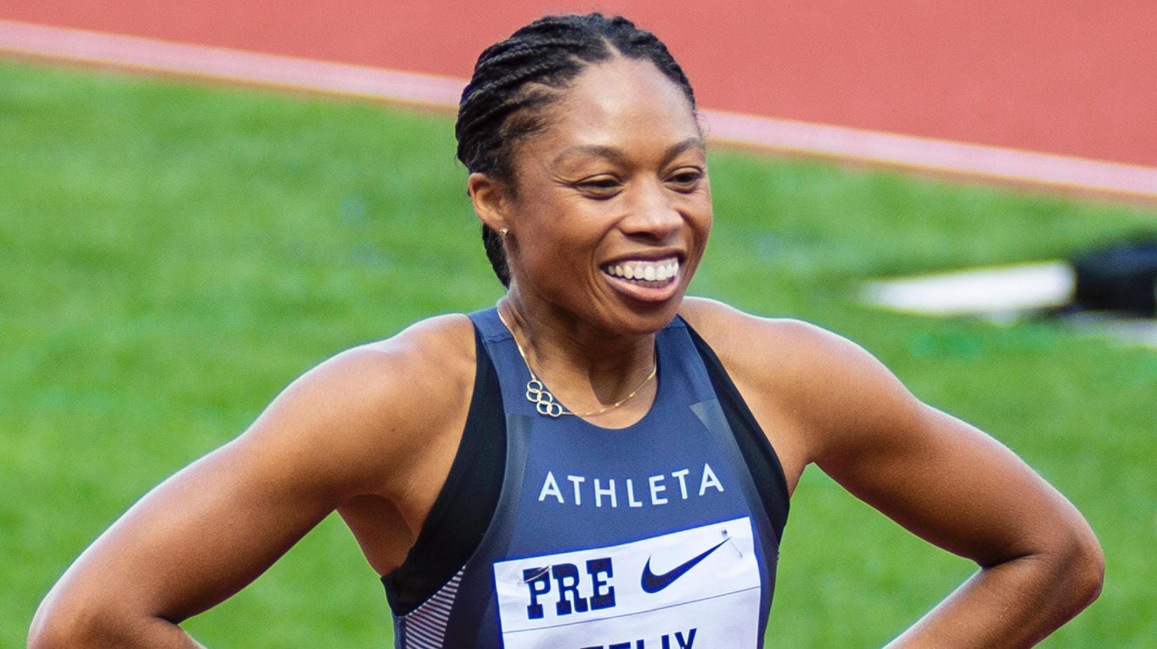 Allyson Felix: Die Sprinterin ist bei 'Athleta' unter Vertrag.