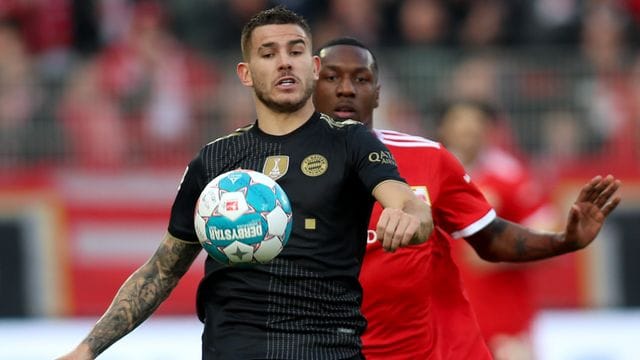 Musste beim Bayern-Sieg bei Union ausgewechselt werden: Lucas Hernández. Musste beim Bayern-Sieg bei Union ausgewechselt werden: Lucas Hernández.