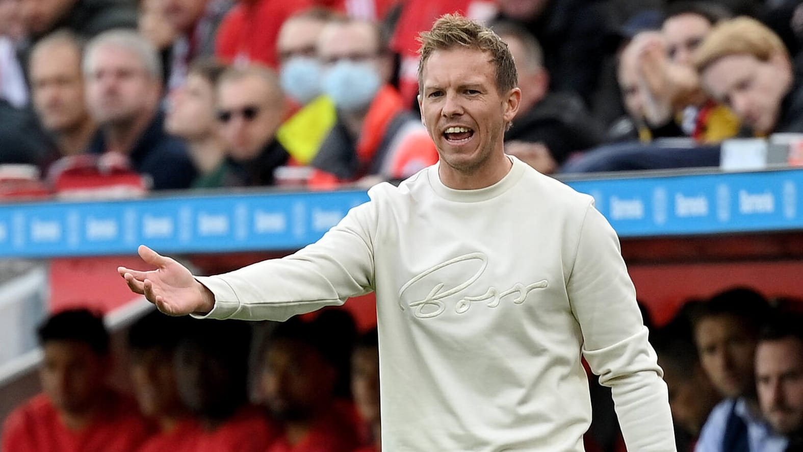 Julian Nagelsmann: Der Trainer des FC Bayern ist optimistisch, gegen Benfica wieder mit dabei sein zu können.