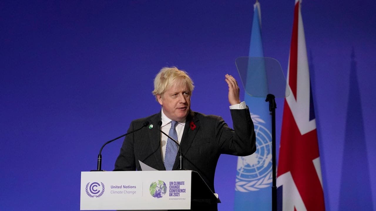 "Es ist eine Minute vor Mitternacht auf der Uhr des Weltuntergangs", sagte der britische Premierminister Boris Johnson zum Auftakt des UN-Klimagipfels COP26.