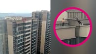 Kind springt über 22-stöckiges Haus