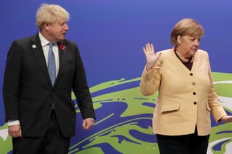 Die geschäftsführende Bundeskanzlerin Angela Merkel bei der UN-Klimakonferenz in Glasgow: Es ist ihr wohl letzter großer Auftritt in der internationalen Politik.
