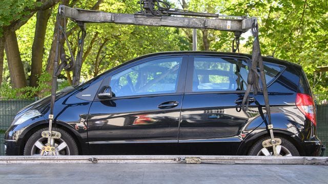 Abgeschleppte Autos