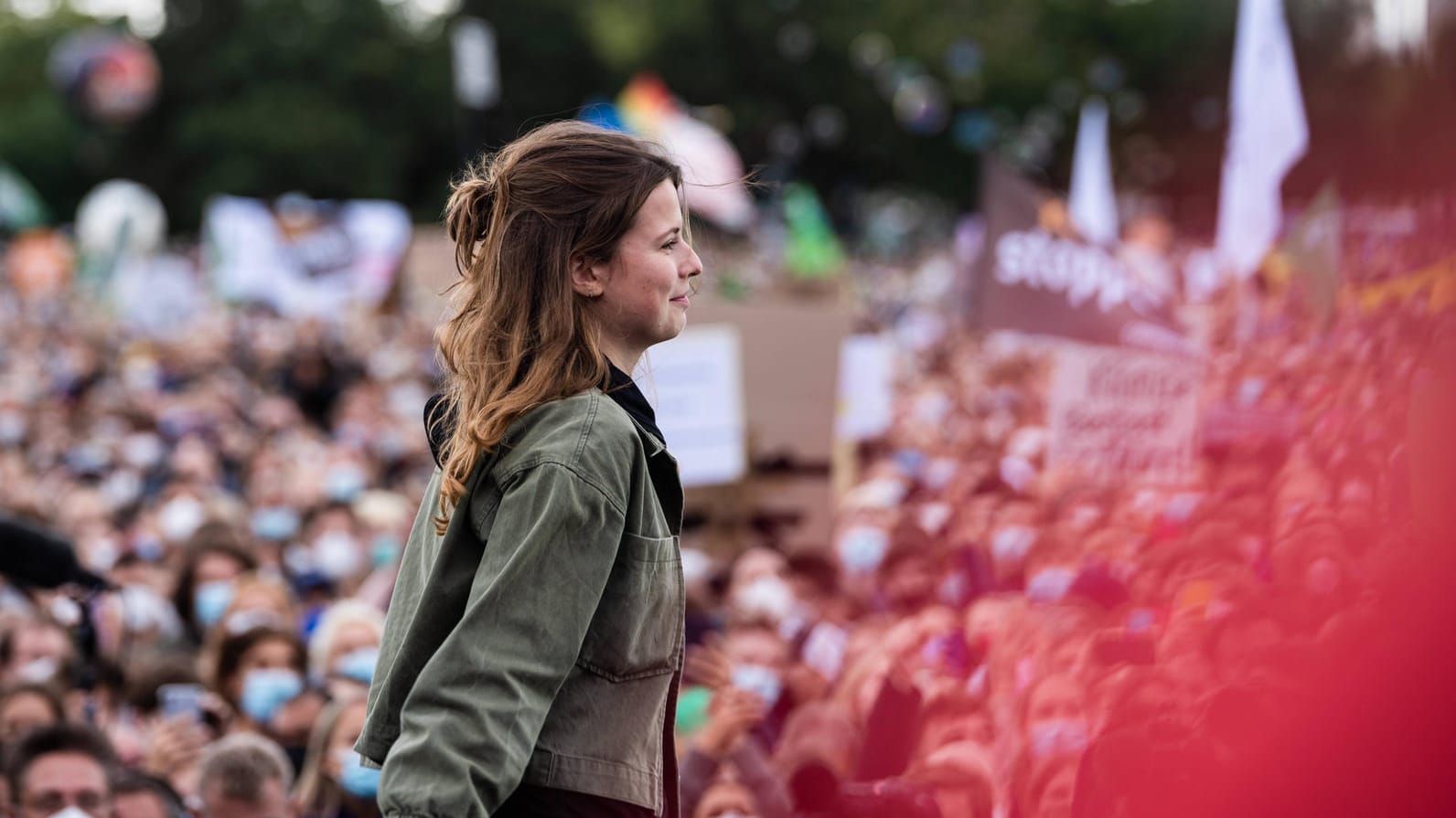 Luisa Neubauer bei einer Klimademo in Berlin: Sie ist das bekannteste Gesicht der Klimabewegung Fridays For Future in Deutschland.