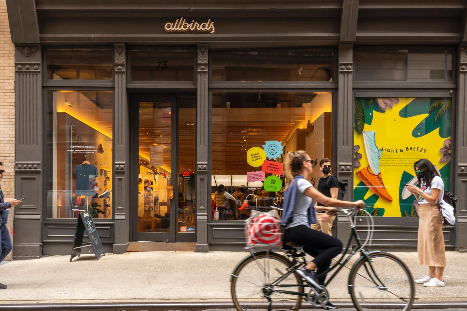 Eine Allbirds-Filiale in New York City: Anleger haben den Börsenstart des Schuhherstellers begeistert aufgenommen.