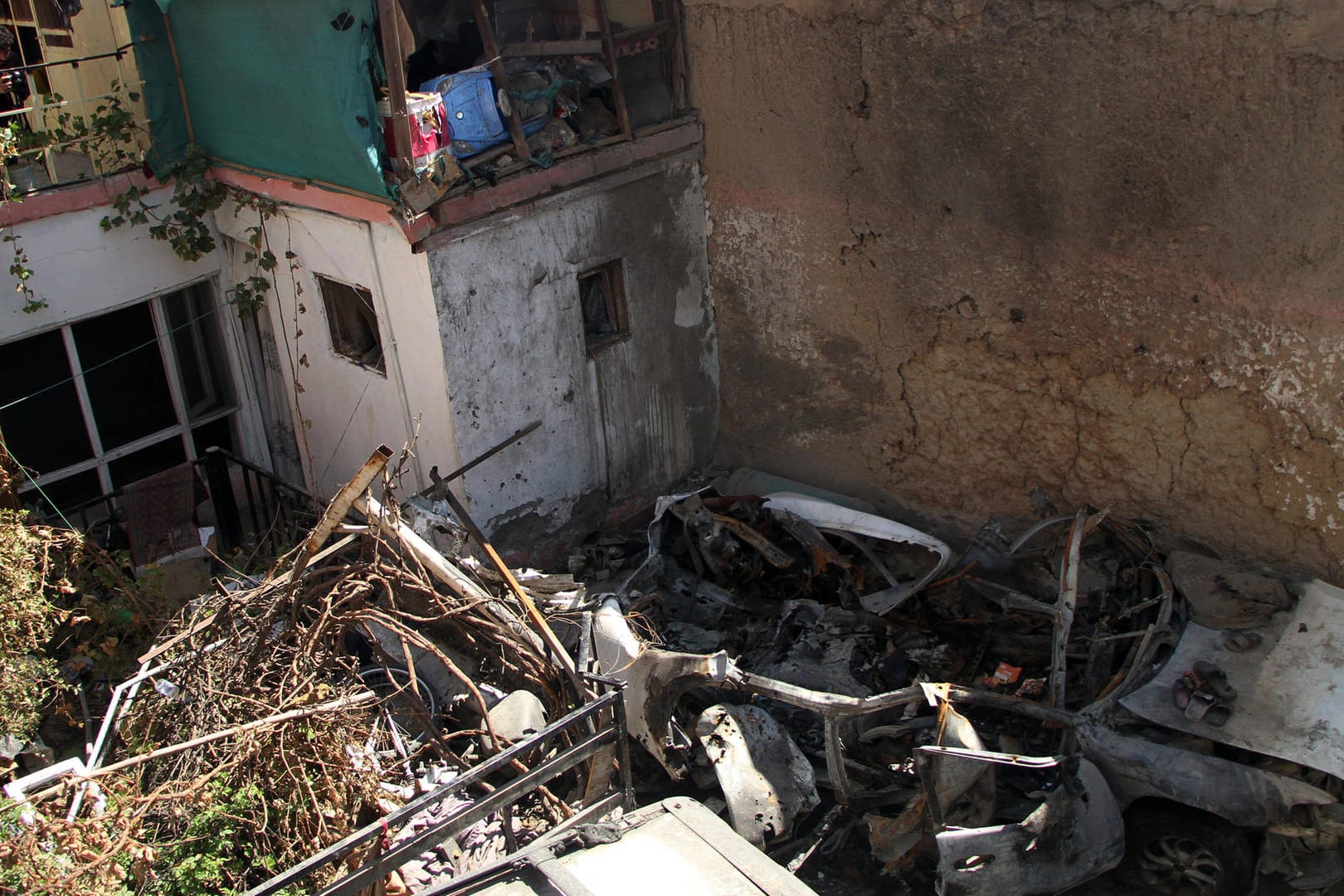 Ein zerstörtes Haus in Kabul nach einem Drohnenangriff der USA: Mindestens zehn Zivilisten starben.