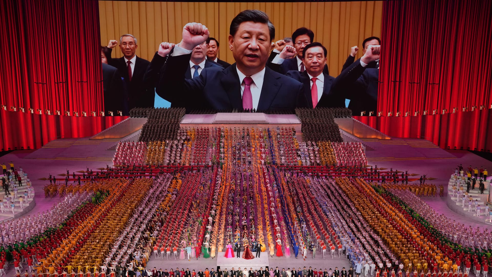 Xi Jinping beim 100. Geburtstag der Kommunistischen Partei: Der "unantastbare" Präsident.