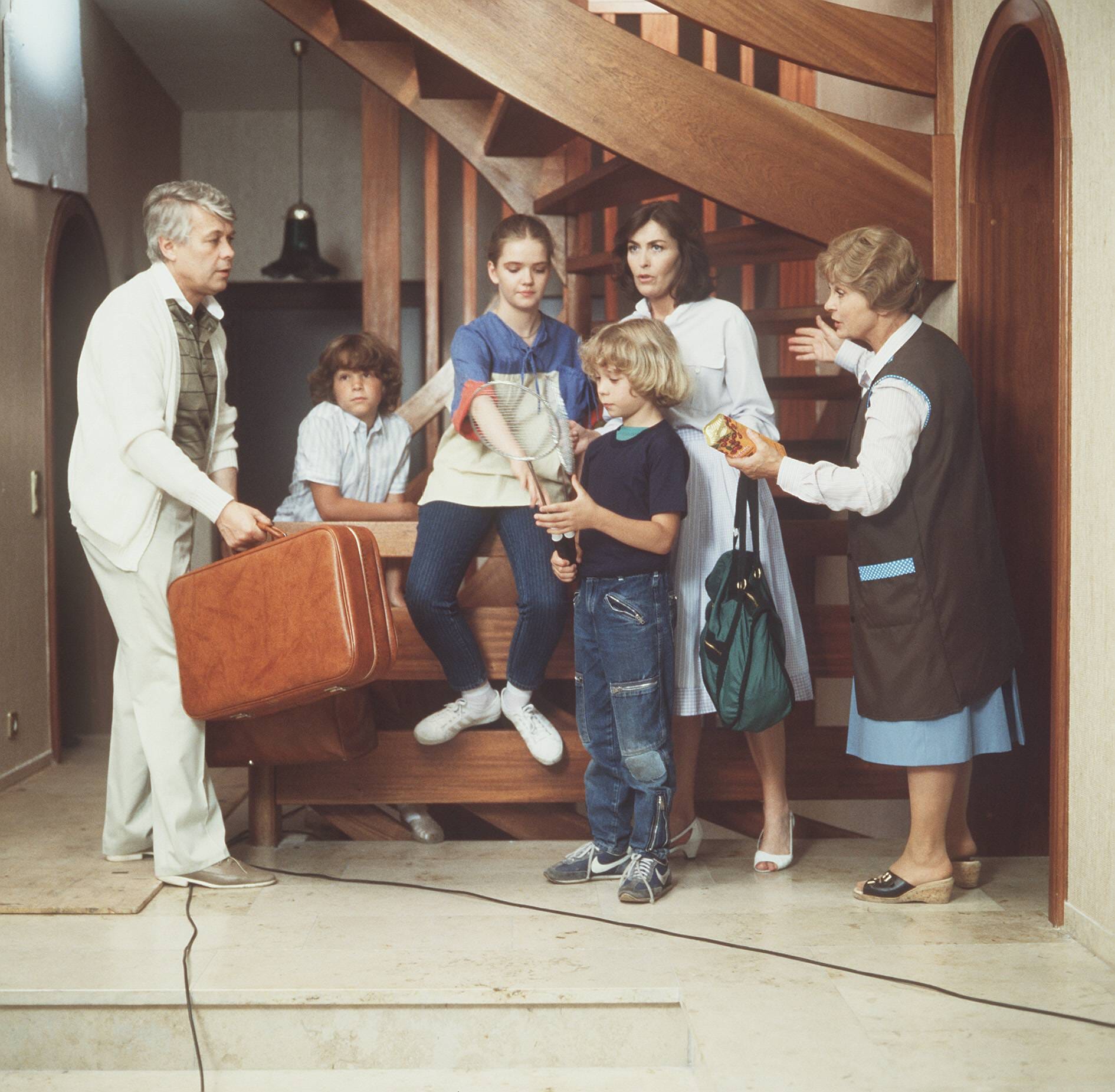 Timmo Niesner (2.v.l.) als Zwölfjähriger beim Start von "Ich heirate eine Familie" im Jahr 1983.