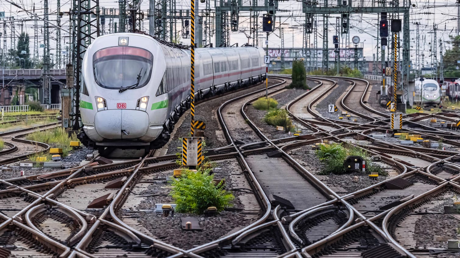 ICE vor dem Hauptbahnhof Frankfurt am Main: Bis 2030 soll die Bahn doppelt so viele Passagiere wie heute befördern.