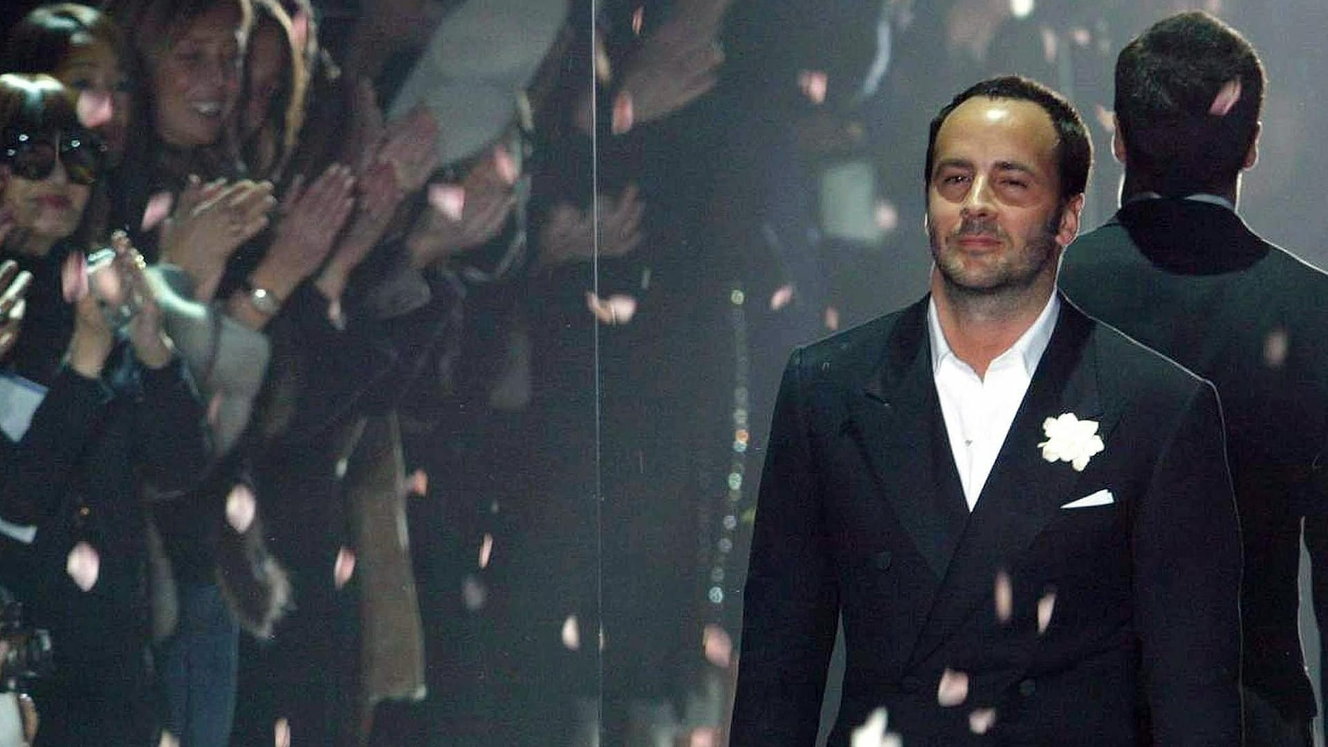 Er verlieh Gucci neuen Glanz: Der Texaner Tom Ford (während einer Modenschau im Jahr 2005) brachte das Unternehmen auf Vordermann – und schuf später sein eigenes Imperium.