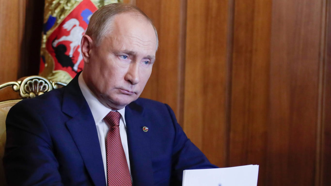Wladimir Putin: Der russische Präsident kämpft gegen die nächste schwere Corona-Welle.