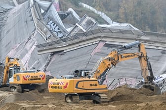 Sprengung Salzbachtalbrücke Wiesbaden