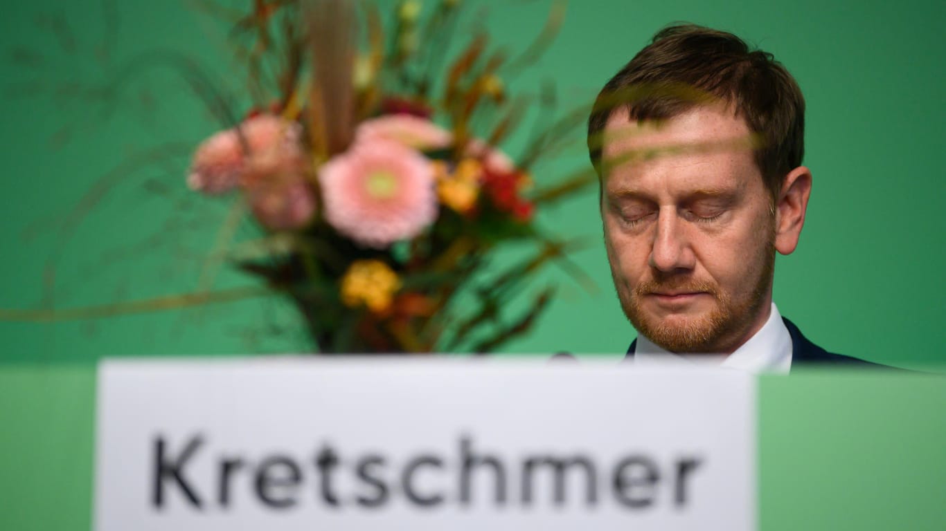 Michael Kretschmer: Nur rund drei Viertel der Delegierten bestätigten den sächsischen Ministerpräsidenten als CDU-Landeschef.