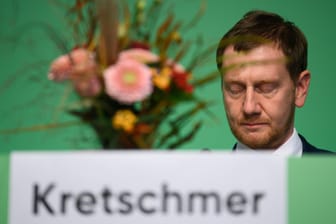 Michael Kretschmer: Nur rund drei Viertel der Delegierten bestätigten den sächsischen Ministerpräsidenten als CDU-Landeschef.