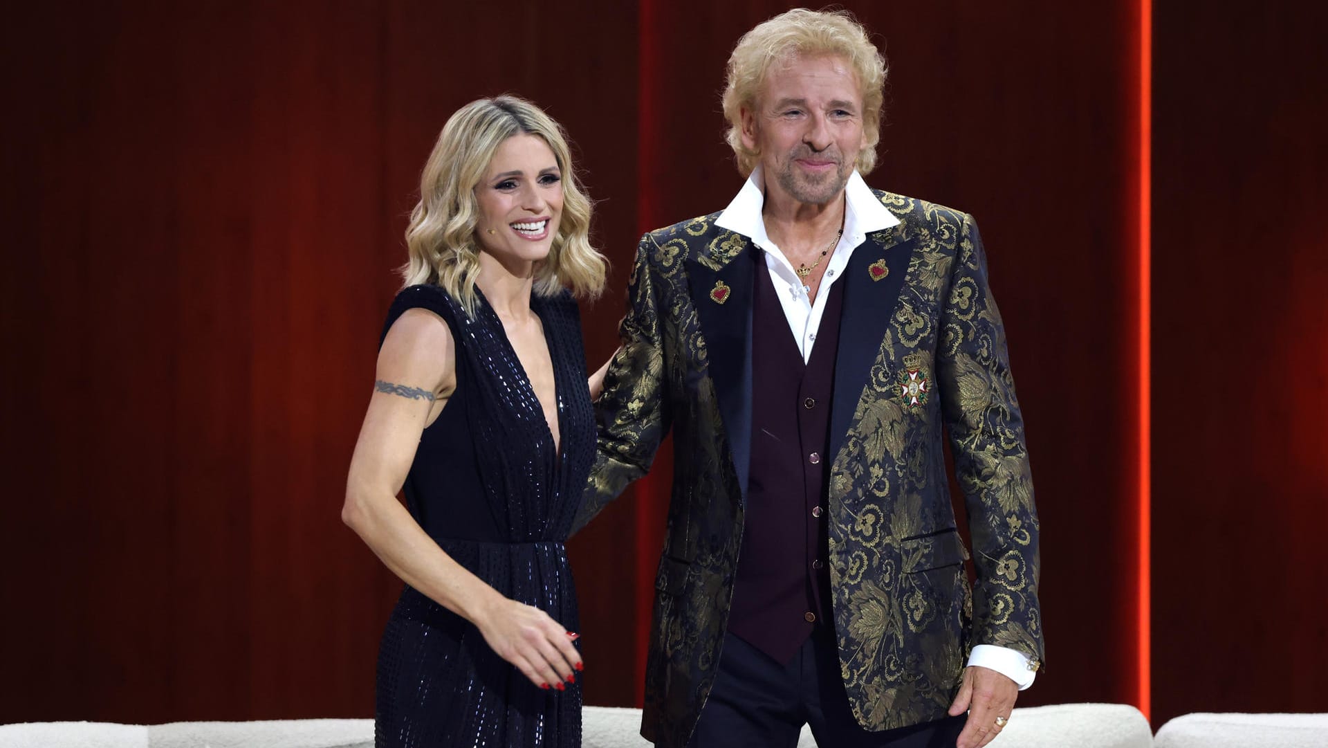 Michelle Hunziker und Thomas Gottschalk moderierten die "Wetten, dass..?"-Spezialausgabe gemeinsam.