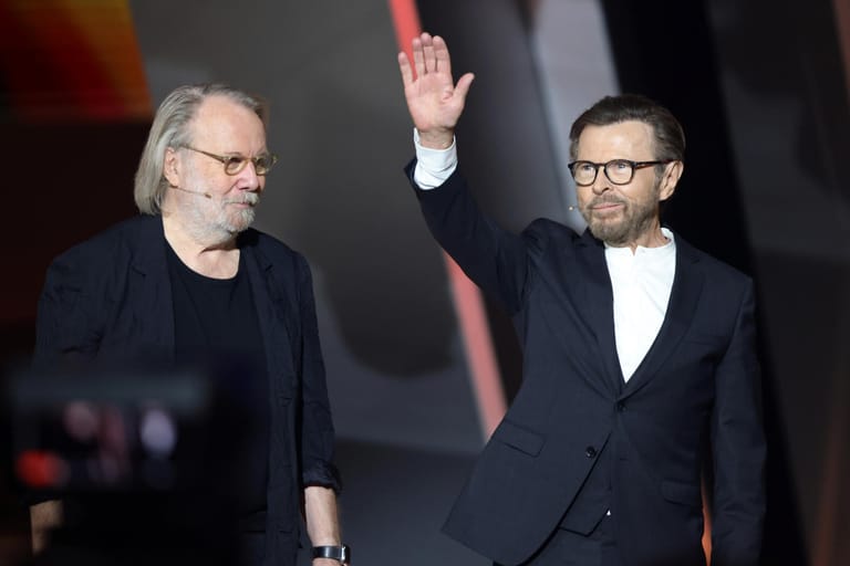 Stargäste aus Schweden: Benny Andersson and Bjoern Ulvaeus von ABBA. Die beiden mussten nach ihrem Auftritt als Wettpaten und einer Gesangseinlage mit Helene Fischer schon weiter.