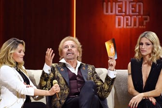 Helene Fischer, Thomas Gottschalk und Michelle Hunziker bei "Wetten, dass..?": Rund 14 Millionen Menschen sahen die Show am Samstagabend.