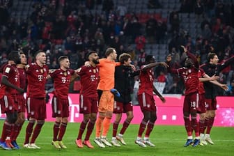 Die Bayern-Spieler hatten gegen Freiburg gleich mehrer Grüne zum Feiern.