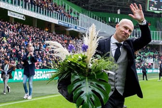 Endgültiges "auf Wiedersehen": Arjen Robben bei seiner Verabschiedung.