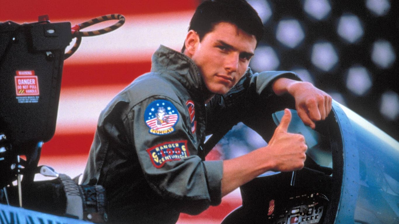 Tom Cruise in "Top Gun": Von dieser Pose ließ sich Markus Söder offenbar inspirieren.
