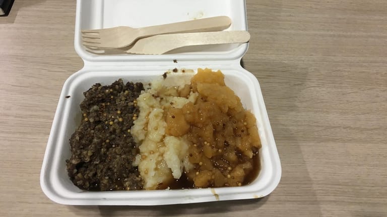 Bei der Weltklimakonferenz muss niemand auf "Haggis" verzichten: Das schottische Traditionsgericht gibt es auch als vegane Variante.