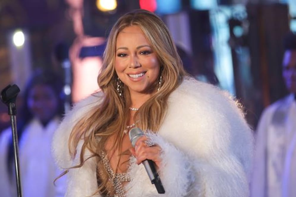Glamour pur: Mariah Carey 2017 auf der Silvesterfeier am Times Square.