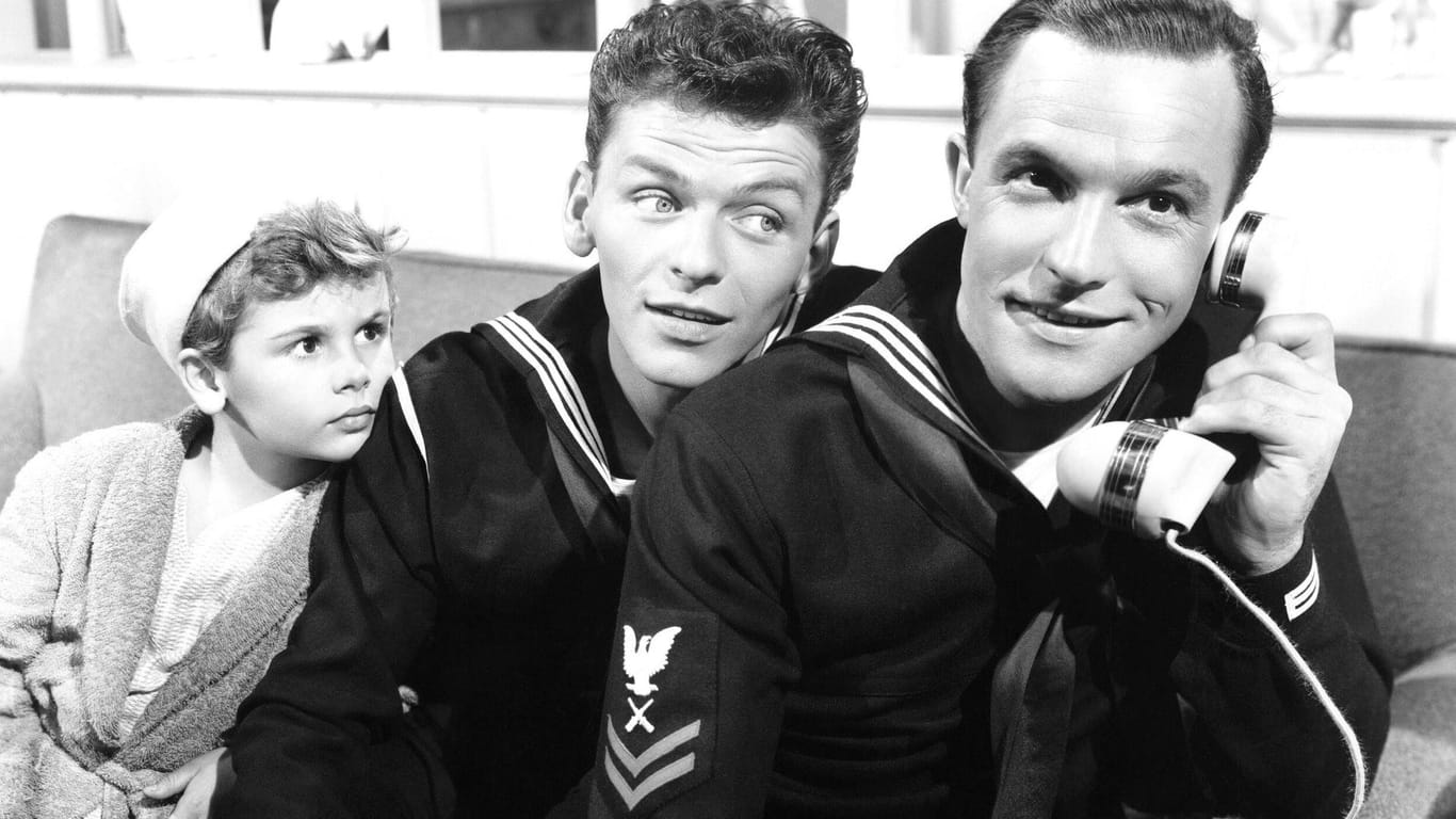 "Urlaub in Hollywood" von 1945: Dean Stockwell mit Frank Sinatra und Gene Kelly