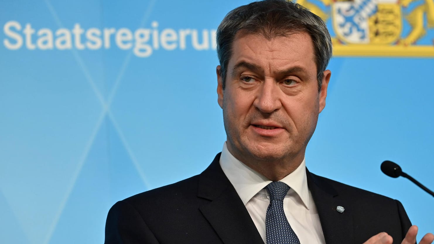 Markus Söder: Der bayerische Ministerpräsident hatte bereits in der vergangenen Woche eine Verschärfung der Coronamaßnahmen für das Bundesland angekündigt. Markus Söder: Der bayerische Ministerpräsident hatte bereits in der vergangenen Woche eine Verschärfung der Coronamaßnahmen für das Bundesland angekündigt.