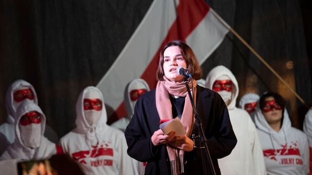 Belarussische Oppositionsführerin Swetlana Tichanowskaja Belarussische Oppositionsführerin Swetlana Tichanowskaja