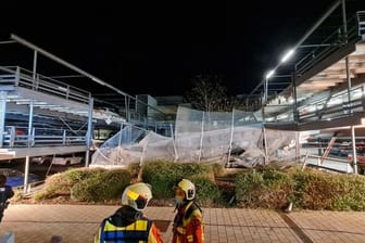 Teile von Parkhaus in Erfurter Klinikum eingestürzt