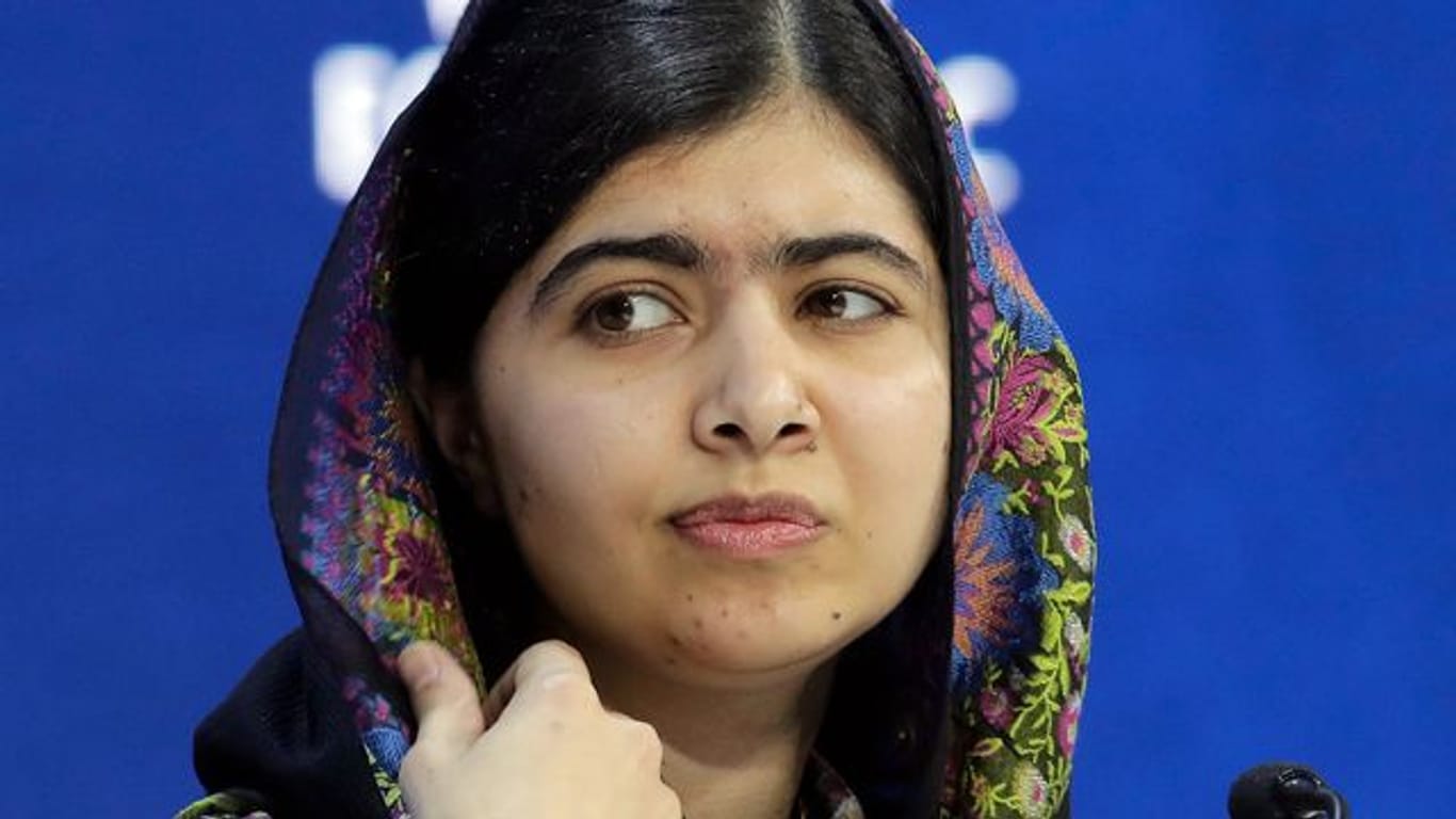 Die Kinderrechtsaktivistin und Nobelpreisträgerin Malala Yousafzai nimmt am Weltwirtschaftsforum teil.