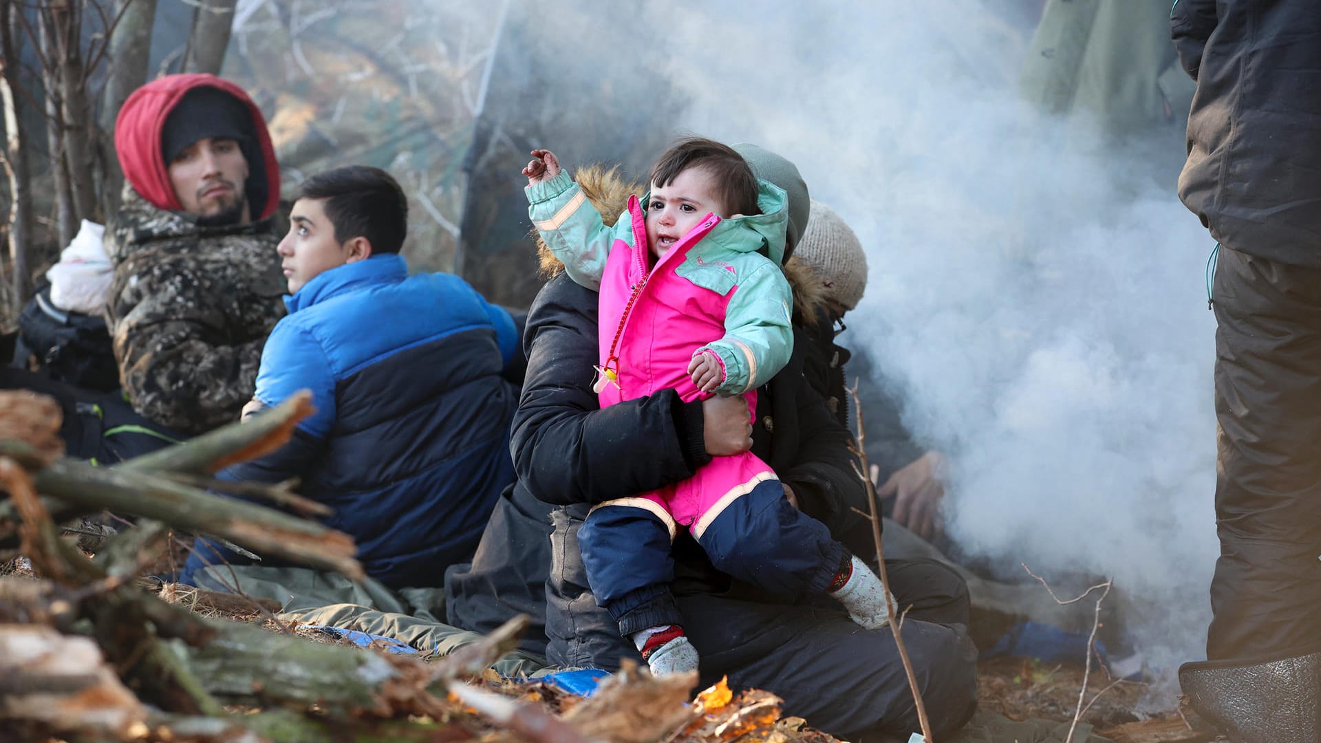 An der Grenze zwischen zwischen Polen und Belarus: Mehr als 3.000 Migranten versuchen die Flucht Richtung Westen.