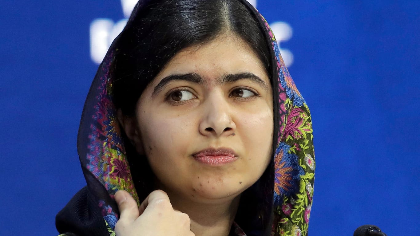 Malala Yousafzai bei einer Diskussion beim World Economic Forum (Archivbild): Die Aktivistin hat in England geheiratet.