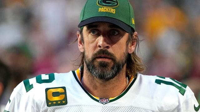 Quarterback Aaron Rodgers von den Green Bay Packers während des NFL-Spiels gegen die Arizona Cardinals.