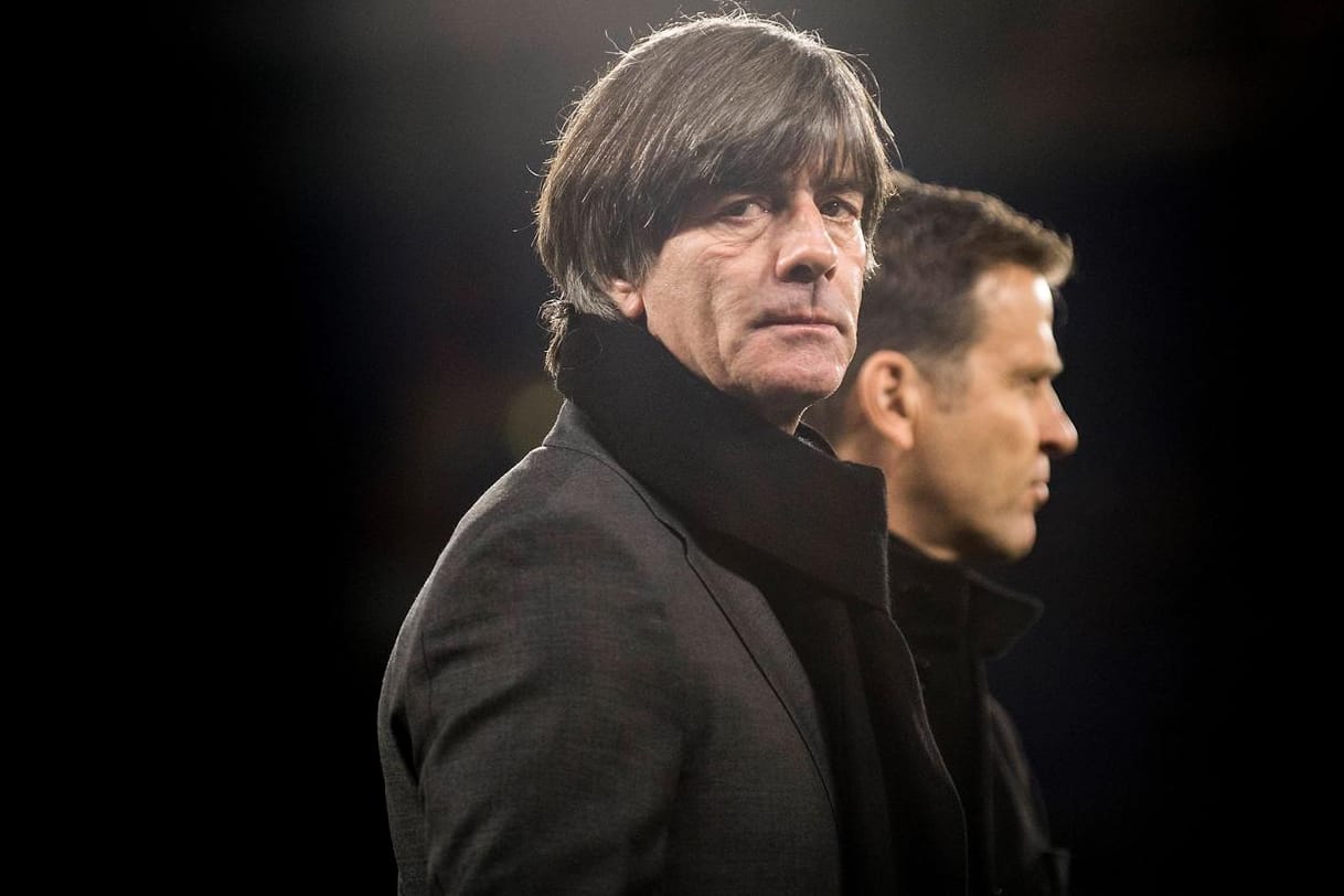 Ex-Bundestrainer Joachim Löw (li.) und Nationalmannschaftsdirektor Oliver Bierhoff: Die Wege trennten sich nach der EM 2021.